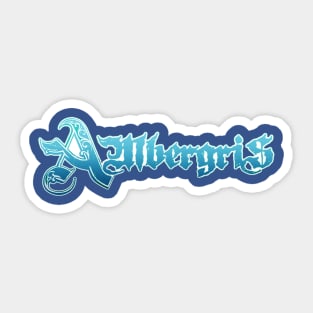 Ambergris - Logo (blue) Sticker